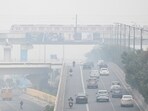 New Delhi, India- December 23, 2024: Commuters step out in light foggy winter cold morning amid rising air pollution at Mayur Vihar Road, in New Delhi, India, on Monday, December 23, 2024. (Photo by Sunil Ghosh / Hindustan Times) New Delhi, India- December 23, 2024: Commuters step out in light foggy winter cold morning amid rising air pollution at Mayur Vihar Road, in New Delhi, India, on Monday, December 23, 2024. (Photo by Sunil Ghosh / Hindustan Times)