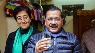 Aam Aadmi Party (AAP) national convenor Arvind Kejriwal with Delhi chief minister Atishi. (ANI) Aam Aadmi Party (AAP) national convenor Arvind Kejriwal with Delhi chief minister Atishi. (ANI)