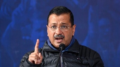 AAP chief Arvind Kejriwal at the party headquarters in New Delhi. (HT_PRINT) AAP chief Arvind Kejriwal at the party headquarters in New Delhi. (HT_PRINT)