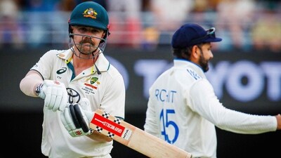 Australia's Travis Head departs after being dismissed by India's Jasprit Bumrah on day two of the third cricket Test (AFP) Australia's Travis Head departs after being dismissed by India's Jasprit Bumrah on day two of the third cricket Test (AFP)