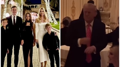 Donald Trump and daughter Ivanka's family celebrate Christmas at mar-a-Lago. (X) Donald Trump and daughter Ivanka's family celebrate Christmas at mar-a-Lago. (X)