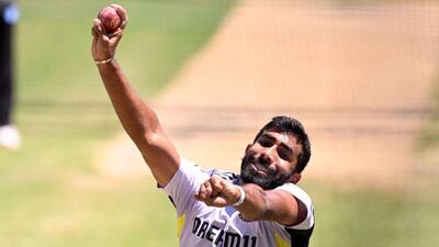 India fast bowler Jasprit Bumrah in the nets at the Melbourne Cricket Ground (MCG) on Tuesday, ahead of the Boxing Day Test against Australia. (AFP) India fast bowler Jasprit Bumrah in the nets at the Melbourne Cricket Ground (MCG) on Tuesday, ahead of the Boxing Day Test against Australia. (AFP)
