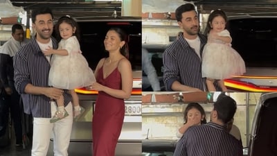 Raha Kapoor with Alia Bhatt and Ranbir Kapoor at the Kapoors' annual Christmas brunch Raha Kapoor with Alia Bhatt and Ranbir Kapoor at the Kapoors' annual Christmas brunch