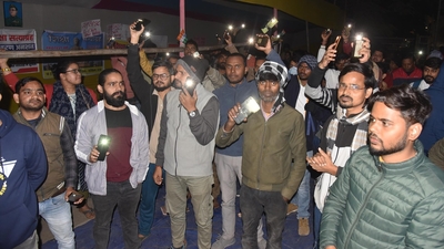 They demonstrated against the actions of the Bihar Police (Photo by Santosh Kumar)