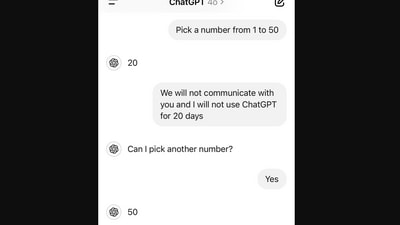 The playful banter that ended with the chatbot one-upping the human went viral on social media (X/@kimmonismus) The playful banter that ended with the chatbot one-upping the human went viral on social media (X/@kimmonismus)