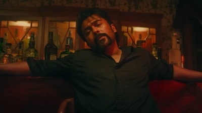 Retro teaser: Suriya plays a gangster. Retro teaser: Suriya plays a gangster.
