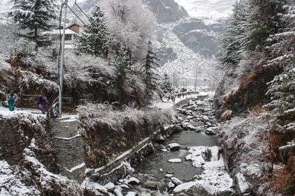 Kashmir is experiencing intense cold conditions, with the maximum temperature in Srinagar on Monday settling over six degrees below normal for this time of the season. (PTI)