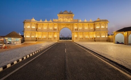 With more than 420 tents, the Rann Utsav Tent City is India’s largest temporary tent accommodation. With more than 420 tents, the Rann Utsav Tent City is India’s largest temporary tent accommodation.