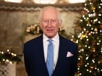 Britain's King Charles III smiles during the recording of his Christmas message at the Fitzrovia Chapel in central London on December 11, 2024. (Photo by Aaron Chown / POOL / AFP)