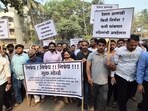 Kalyan East residents participated in a silent march to protest against the rape and murder on Wednesday. (Pramod Tambe/ HT) Kalyan East residents participated in a silent march to protest against the rape and murder on Wednesday. (Pramod Tambe/ HT)
