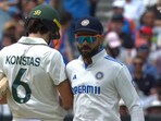 Virat Kohli and Sam Konstas bumped into each other on Day 1 of the India vs Australia 4th Test in Melbourne