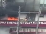 A major fire broke out at a private hospital in Uttar Pradesh's Greater Noida on Thursday. A major fire broke out at a private hospital in Uttar Pradesh's Greater Noida on Thursday.
