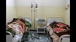 Afghan victims injured in a Pakistani air strike, receive medical treatment at a hospital in Sharan, capital of Paktika province on December 25, 2024, a day after the attack. Pakistan air strikes in an eastern border region of Afghanistan killed 46 civilians, the Taliban government said December 25, whilst a Pakistan security official said the bombardment had targeted 