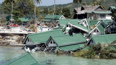On Thursday, heartfelt events were held around Asia in remembrance of the 220,000 people who perished 20 years ago when a tsunami destroyed coastal regions near the Indian Ocean. (REUTERS) On Thursday, heartfelt events were held around Asia in remembrance of the 220,000 people who perished 20 years ago when a tsunami destroyed coastal regions near the Indian Ocean. (REUTERS)