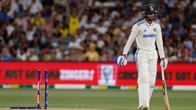 India's Shubman Gill walks off the field (AP) India's Shubman Gill walks off the field (AP)