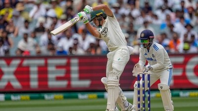 Konstas, who opened with Usman Khawaja, slammed 60 off 65 balls, packed with six fours and two sixes, to put Australia in control. (AP) Konstas, who opened with Usman Khawaja, slammed 60 off 65 balls, packed with six fours and two sixes, to put Australia in control. (AP)