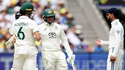 Australia's Sam Konstas (L) chats with India's Virat Kohli (R) on day one of the fourth cricket Test match between Australia and India at the Melbourne Cricket Ground (AFP) Australia's Sam Konstas (L) chats with India's Virat Kohli (R) on day one of the fourth cricket Test match between Australia and India at the Melbourne Cricket Ground (AFP)