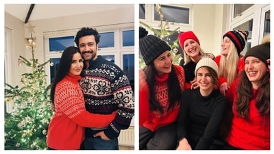 Katrina Kaif and Vicky Kaushal are entirely in sync and aren’t afraid to show it. Just see their cute Christmas 2024 pictures for proof. (Instagram/ Katrina Kaif and Vicky Kaushal) Katrina Kaif and Vicky Kaushal are entirely in sync and aren’t afraid to show it. Just see their cute Christmas 2024 pictures for proof. (Instagram/ Katrina Kaif and Vicky Kaushal)