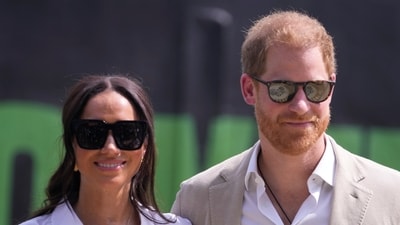 Prince Harry and Meghan Markle blasted for ‘hypocrisy’ in connection to international visits (AP) Prince Harry and Meghan Markle blasted for ‘hypocrisy’ in connection to international visits (AP)