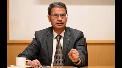 Punjab director general of police (DGP) Gaurav Yadav during an interaction at Hindustan Times office in Mohali on Thursday. (Ravi Kumar/HT) Punjab director general of police (DGP) Gaurav Yadav during an interaction at Hindustan Times office in Mohali on Thursday. (Ravi Kumar/HT)