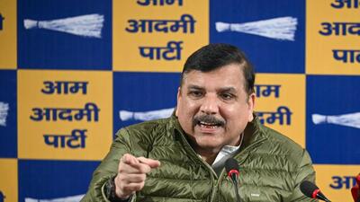 Rajya Sabha MP Sanjay Singh submitted the complaint, urging ED to launch an investigation under the Prevention of Money Laundering Act (PMLA) in what he said was a “cash-for-vote scam”. (Sanchit Khanna/HT PHOTO) Rajya Sabha MP Sanjay Singh submitted the complaint, urging ED to launch an investigation under the Prevention of Money Laundering Act (PMLA) in what he said was a “cash-for-vote scam”. (Sanchit Khanna/HT PHOTO)