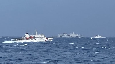Chinese vessels have been spotted on Taiwanese waters several times in the past as well. (File/AFP) Chinese vessels have been spotted on Taiwanese waters several times in the past as well. (File/AFP)