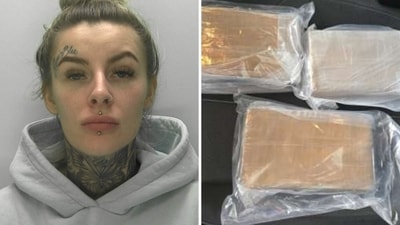 The image shows 30-year-old Kirsty Sansum, a drug dealer arrested with cocaine. (Gloucestershire Police) The image shows 30-year-old Kirsty Sansum, a drug dealer arrested with cocaine. (Gloucestershire Police)