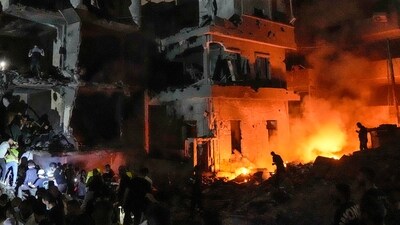Israeli bombardment on Gaza resulted in at least ten fatalities and over a dozen injuries. (AP/ representational photo) Israeli bombardment on Gaza resulted in at least ten fatalities and over a dozen injuries. (AP/ representational photo)
