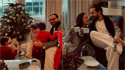 Kareena Kapoor shares a glimpse into her Christmas celebration with Saif Ali Khan and kids.