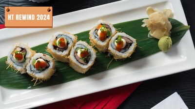 Mold seasoned sushi rice into rectangles, air-fry until crispy, top with fresh tuna or salmon and avocado, drizzle with spicy mayo, garnish, and serve with soy sauce for a trendy snack. Mold seasoned sushi rice into rectangles, air-fry until crispy, top with fresh tuna or salmon and avocado, drizzle with spicy mayo, garnish, and serve with soy sauce for a trendy snack.