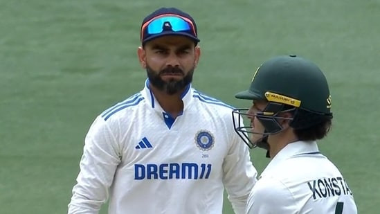 Virat Kohli was involved in a heated altercation with Sam Konstas in the fourth test match
