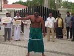 Tamil Nadu BJP leader Annamalai whipped himself in protest Tamil Nadu BJP leader Annamalai whipped himself in protest