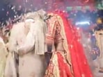The priest snapped at guests and threw a plate after their aggressive flower shower. The priest snapped at guests and threw a plate after their aggressive flower shower.