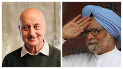 Anupam brought Manmohan Singh’s life on the big screen through 2019 film The Accidental Prime Minister. Anupam brought Manmohan Singh’s life on the big screen through 2019 film The Accidental Prime Minister.