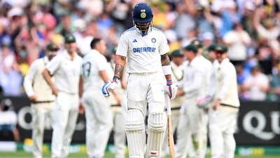 But a massive mix-up saw Jaiswal depart just after they got their century stand partnership. Soon, Kohli also lost his wicket. (AAP Image via REUTERS)