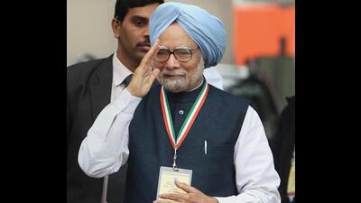 Ex-Prime Minister Manmohan Singh, in New Delhi (PTI)