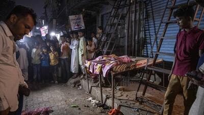 Mumbai, India - Dec. 27, 2024: Tata company's small tempo driver named Uttam Baban Kharat. Aged 25 years, commercial driver while driving a tempo lost control of the steering and the tempo hit a pedestrian on the road at Chirag Nagar in Mumbai, India, on Friday, December 27, 2024. (Photo by Satish Bate/ Hindustan Times) (Hindustan Times) Mumbai, India - Dec. 27, 2024: Tata company's small tempo driver named Uttam Baban Kharat. Aged 25 years, commercial driver while driving a tempo lost control of the steering and the tempo hit a pedestrian on the road at Chirag Nagar in Mumbai, India, on Friday, December 27, 2024. (Photo by Satish Bate/ Hindustan Times) (Hindustan Times)