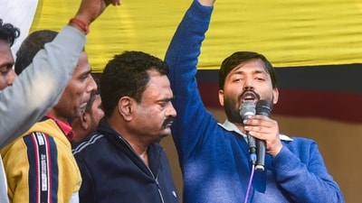 "Pehle desh ka GDP gira, phir Bihar mein pul (Bridge) gira, phir BPSC gir gaya," Khan sir said. (PTI) "Pehle desh ka GDP gira, phir Bihar mein pul (Bridge) gira, phir BPSC gir gaya," Khan sir said. (PTI)
