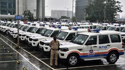 RTO flying squads across the state currently have 187 interceptors – all Mahindra Scorpios, with cameras and speed guns mounted at the back of the vehicle, in place of the rear seat. (Satish Bate/HT PHOTO) RTO flying squads across the state currently have 187 interceptors – all Mahindra Scorpios, with cameras and speed guns mounted at the back of the vehicle, in place of the rear seat. (Satish Bate/HT PHOTO)