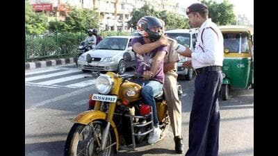 The Chandigarh traffic police collected a whopping ₹22.69 crore in fines from traffic violators this year till December 24. (HT File) The Chandigarh traffic police collected a whopping ₹22.69 crore in fines from traffic violators this year till December 24. (HT File)
