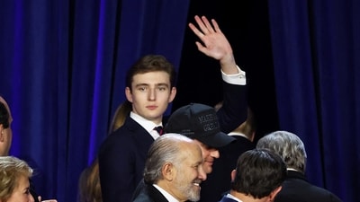 Barron Trump, the youngest son of Donald Trump, is now 18 and studying at NYU. (REUTERS / Brendan McDermid)