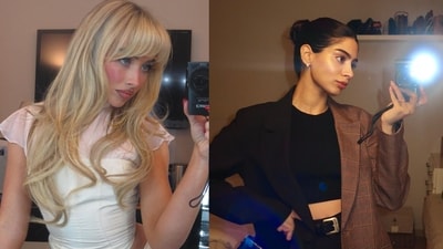 Sabrina Carpenter and Khushi Kapoor embrace the digicam aesthetic makeup look.