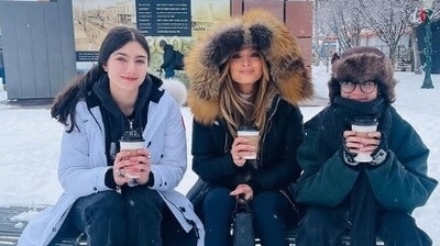 Jennifer Lopez's snowy Christmas celebration with her kids.