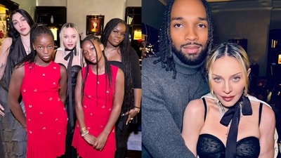Madonna, 66, shared rare festive photos with all of her daughters and her 28-year-old boyfriend Akeem Morris on Instagram (Instagram) Madonna, 66, shared rare festive photos with all of her daughters and her 28-year-old boyfriend Akeem Morris on Instagram (Instagram)