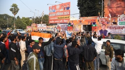 Students during a protest outside BJP state office in Patna over the alleged leak of a question paper of the December 13 combined preliminary exam conducted by BPSC (Santosh Kumar) Students during a protest outside BJP state office in Patna over the alleged leak of a question paper of the December 13 combined preliminary exam conducted by BPSC (Santosh Kumar)