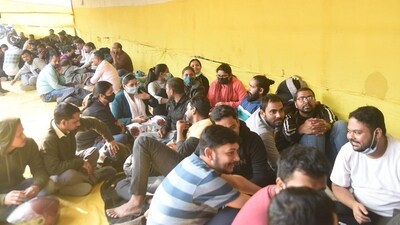 Students during a protest in Patna over the alleged leak of a question paper of the December 13 combined preliminary exam conducted by BPSC (Santosh Kumar) Students during a protest in Patna over the alleged leak of a question paper of the December 13 combined preliminary exam conducted by BPSC (Santosh Kumar)