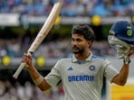 India's Nitish Kumar Reddy acknowledged the crowd as he walked off the field at the MCG.