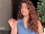 Keerthy Suresh interacts with paparazzi in Mumbai,