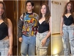 Tamannaah Bhatia dazzled in a trendy black corset and cargo pants at a party with Vijay Varma.