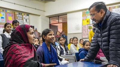 Arvind Kejriwal at the PTM on Saturday. (PTI)